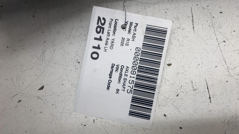 PT0087074D ⭕ 2025 Rivian R1S Front Driver Side Left CV Axle Half Shaft PT0087074-D