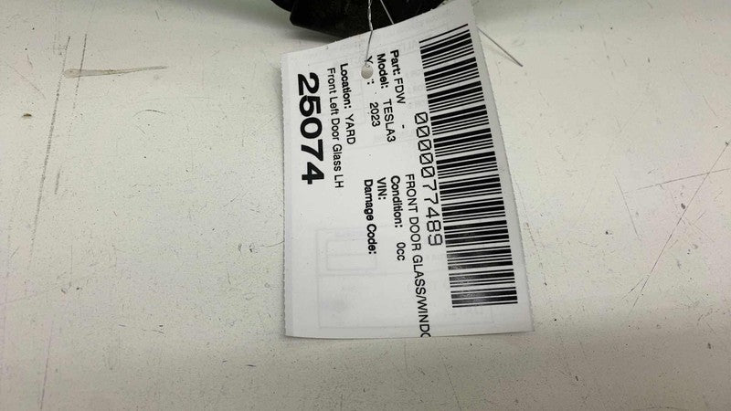 ⭕ 2021-2023 Tesla Model 3 Front Driver Side Door Window Glass Left (Do