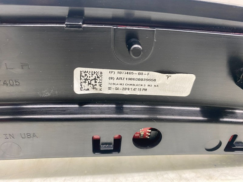 1077405 00 F ⭕ 17-23 Model 3 Rear Package Tray Lamp Inner 3rd Brake Stop Light 1077405-00-F