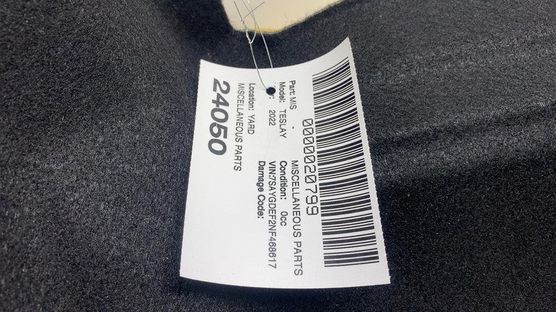 ⭕2020-2024 Tesla Model Y Rear Cargo Floor Carpet Cover Liner Trim Pane