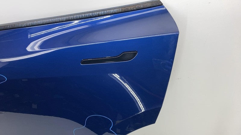 1493561-EC-A ❇️20-24 Tesla Model Y MY Rear Driver Side Door Shell Panel Left LH OEM Blue PPSB