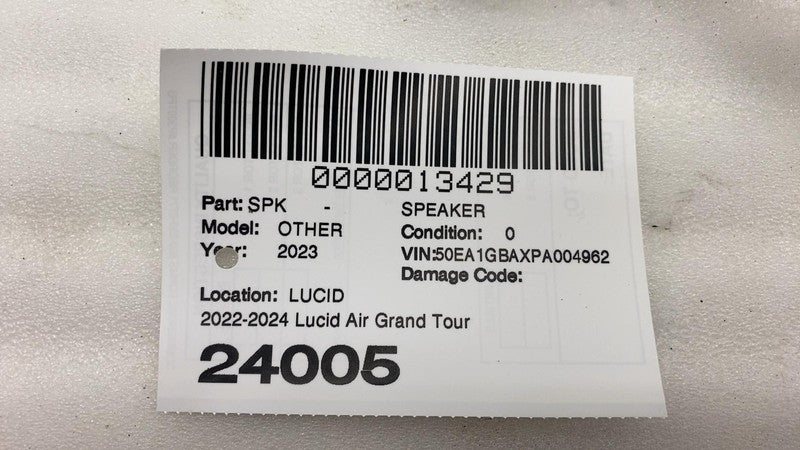 ⭕ 22-24 Lucid Air Grand Touring Interior Audio Door Speaker Assy P11-J