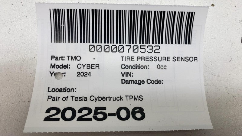 ⭕24-25 Tesla Cybertruck PAIR of Bluetooth TPMS Tire Pressure Sensor 19