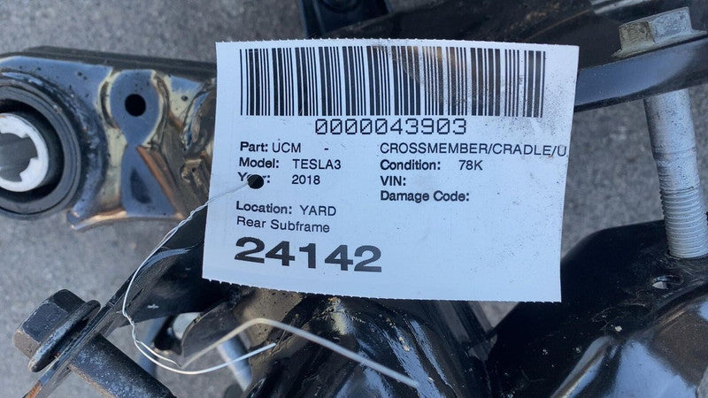 1044575-00-B ⭕ 2017-2023 Tesla Model 3 Rear Subframe Cradle Crossmember Assembly 1044575-00-B