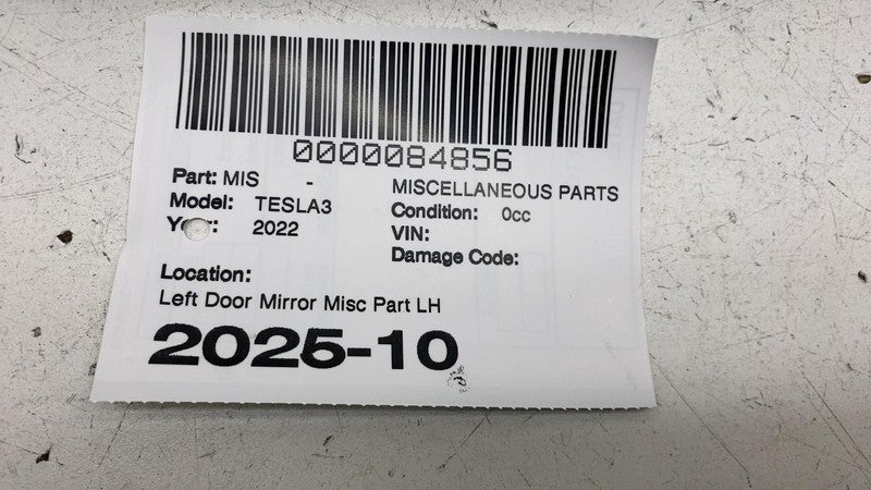 ⭕ 2017-2023 Tesla Model 3 Driver Side Exterior Rear View Door Mirror G