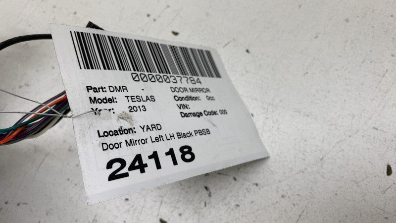 ⭕12-15 Model S Front Left Exterior Rear View Door Mirror Black PBSB 60