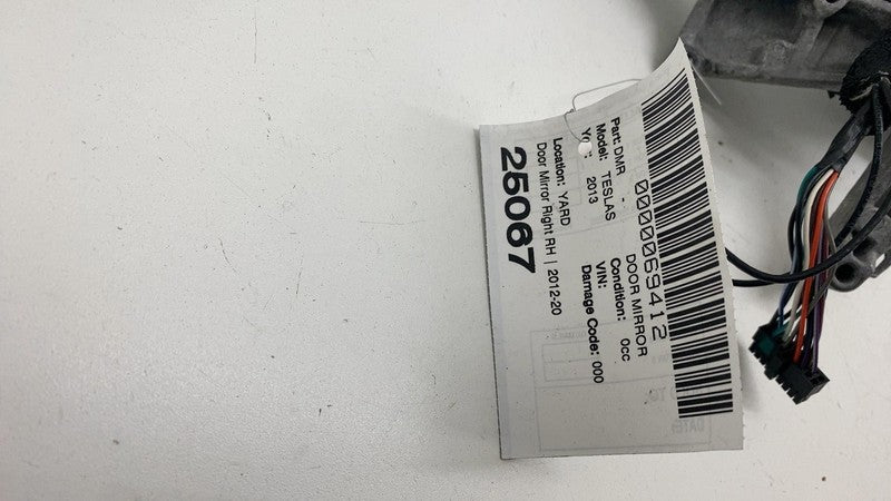 6005863-00-E ⭕ 12-15 Model S MS Right Exterior Rear View Door Mirror White PPSW 6005863-00-E