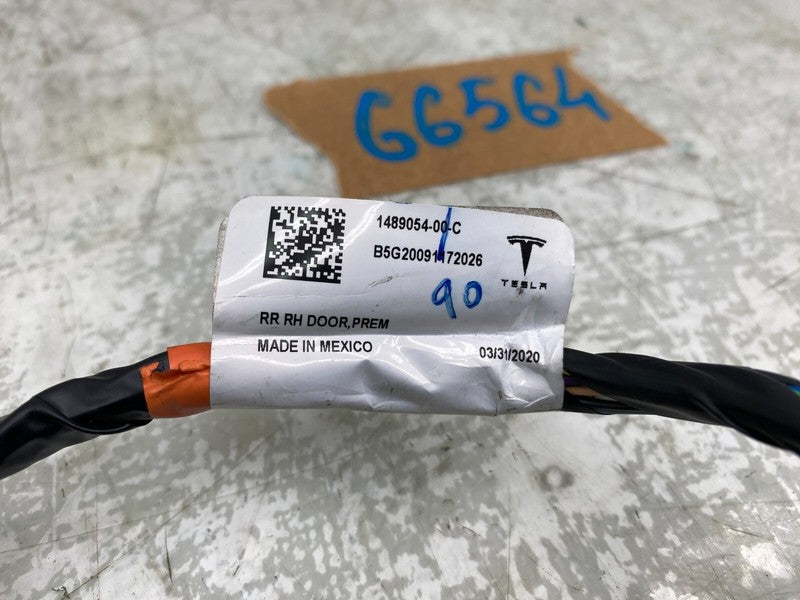 148905400C ⭕ 2020-2024 Tesla Model Y Rear Right Door Wiring Harness Cable Wire 1489054-00-C