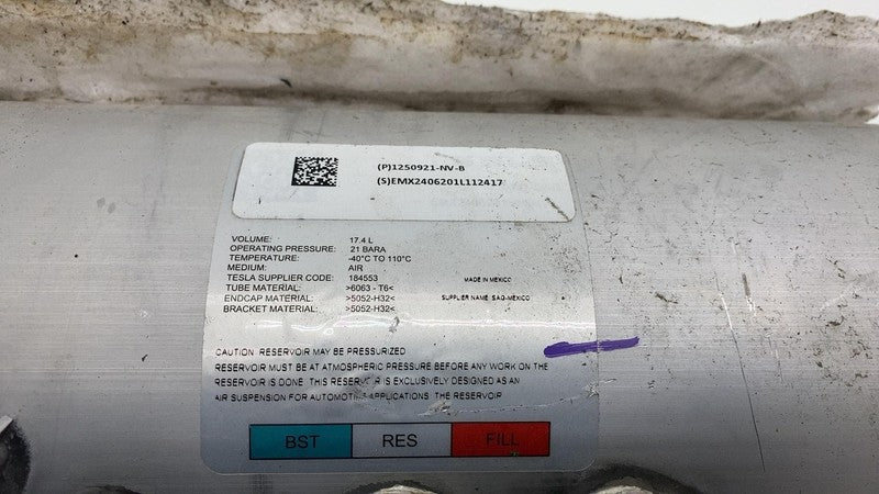 1250921NVB 2024-2025 Tesla Cybertruck Air Suspension Compressor Reservoir Tank OEM Assembly