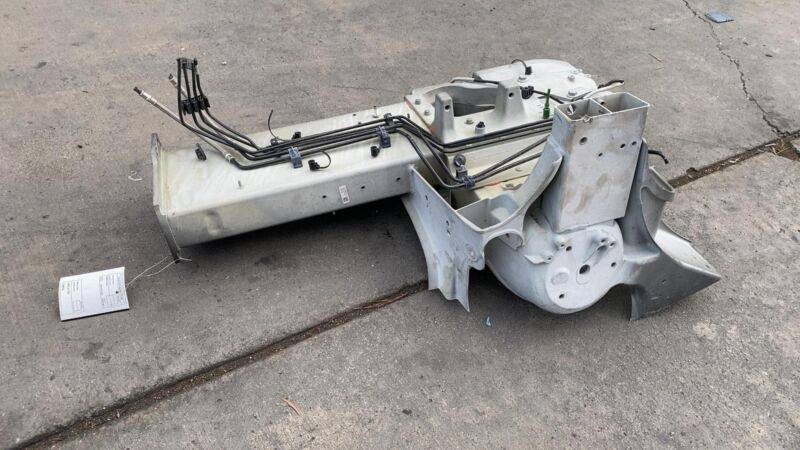 1022858 ⭕ 21-24 Tesla Model S Front Left Inner Body Rail Panel w/ Torque Box Motor Mount