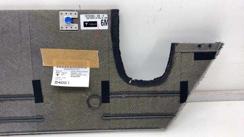 107240500E ⭕16-20 Model X 2nd Row Floor Trim Panel Carpet Mat Cover (6-Seater) 1072405-00-E