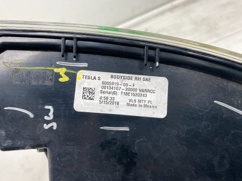 600591900F ⭕ 12-22 Tesla Model S Passenger Side Taillight LED Taillamp Right 6005919-00-F