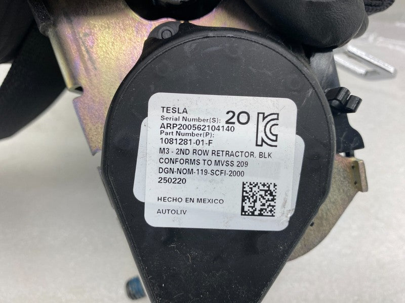 ⭕ 17-23 Model 3 M3 Rear Driver Side 2nd Row Seatbelt Retractor Left 10