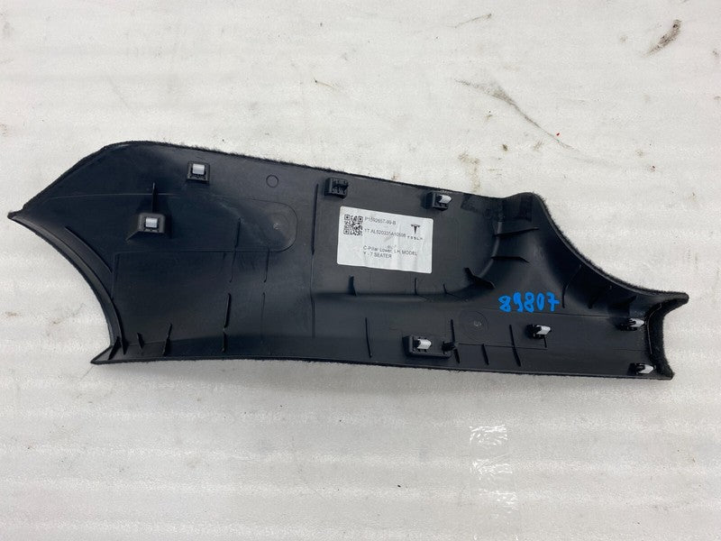1592657 99 B ⭕2020-2023 Tesla Model Y Rear Driver Side C-Pillar Lower Trim Cover 1592657-99-B