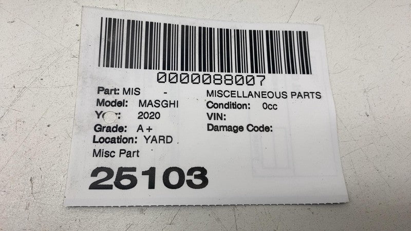 ⭕ 2014-2024 Maserati Ghibli Rear Left or Right Quarter Panel Emblem Lo