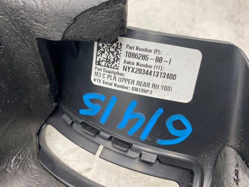 1086285 88 I ⭕ 17-23 Model 3 Rear Upper Passenger Side C-Pillar Trim Cover Panel 1086285-88-I