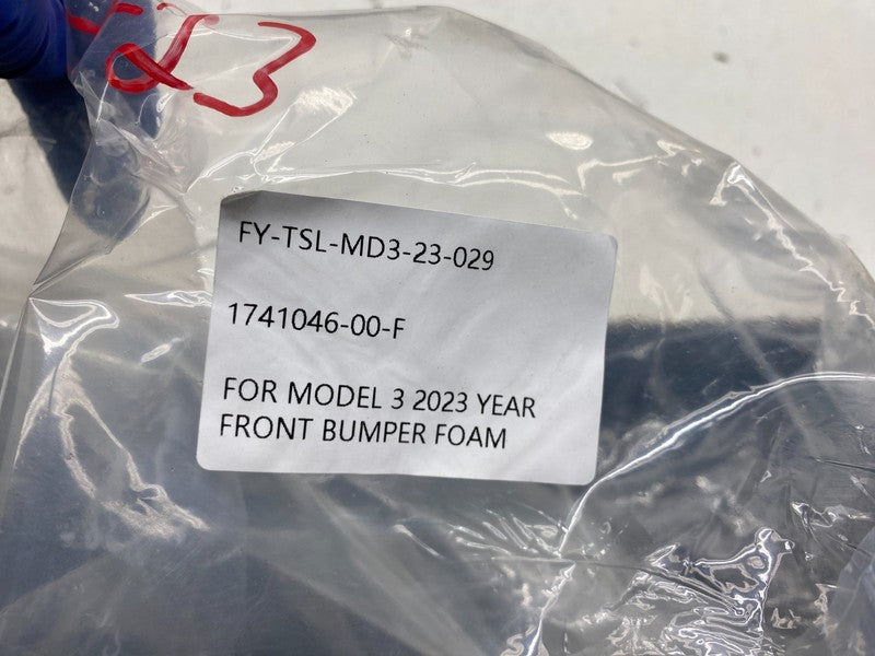 1741046-00-F ⭕ 24-26 Tesla Model 3 Front Bumper Reinforcement Beam Absorber Foam 1741046-00-F