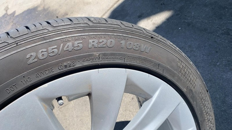 102724400B ⭕ 16-20 Tesla Model X Wheel Rim 20x9.0J + 35MM 20" 10-Spoke w/ Tire 1027244-00-B
