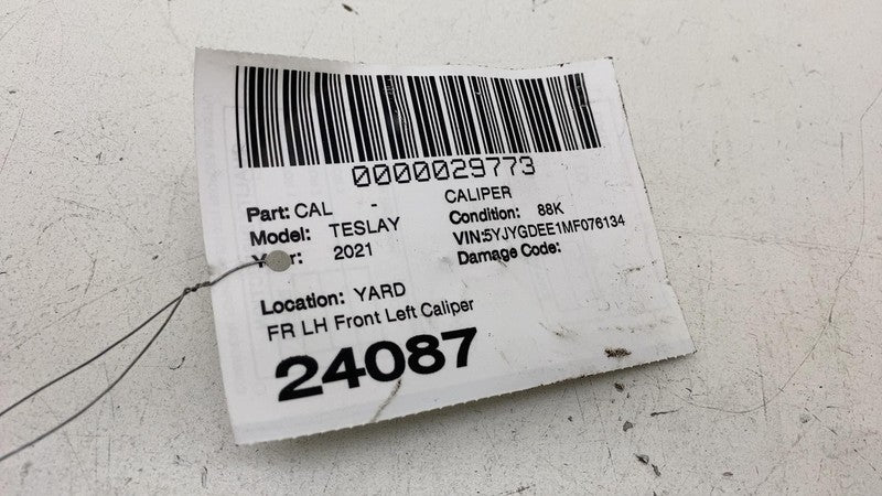 ⭕ 2020-2023 Tesla Model Y Front Driver Side Caliper w/ Brake Line Hose