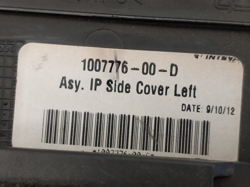 100777600D 2012-2015 Tesla Model S MS Assy IP LH Driver Side Left Side Cover 1007776-00-D
