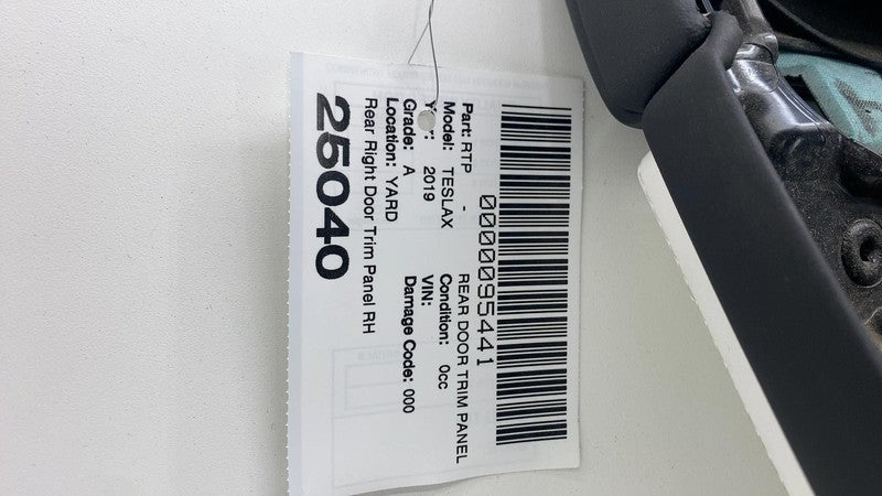 ⭕ 2016-2020 Tesla Model X Rear Passenger Side Door Trim Panel Right 10