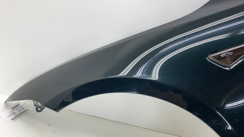 ⭕ 12-20 Tesla Model S Front Driver Side Fender Shell Panel Left LH Green - PMSG