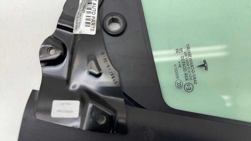 ⭕2016-2020 Tesla Model X Front Right Quarter Vent Door Window Glass 10