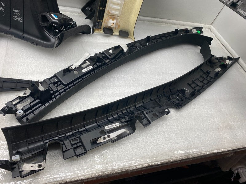 ⭕ 16-20 Tesla Model X SET Headliner Sunvisor Upper A + B + C-Pillar Tr