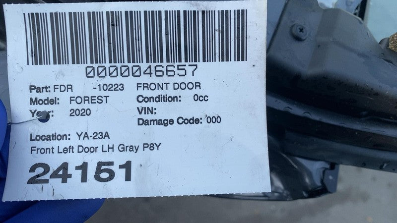 2019-2024 Subaru Forester Front Driver Side Door Shell Panel Left LH Gray - P8Y