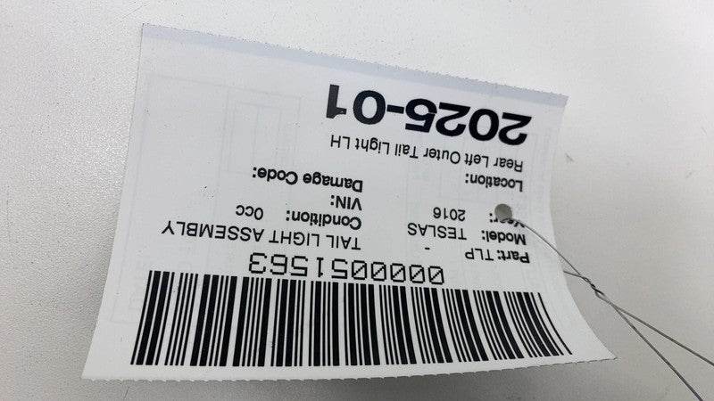 ⭕ 2012-2022 Tesla Model S Rear Taillight LED Outer Tail Lamp Left 6005