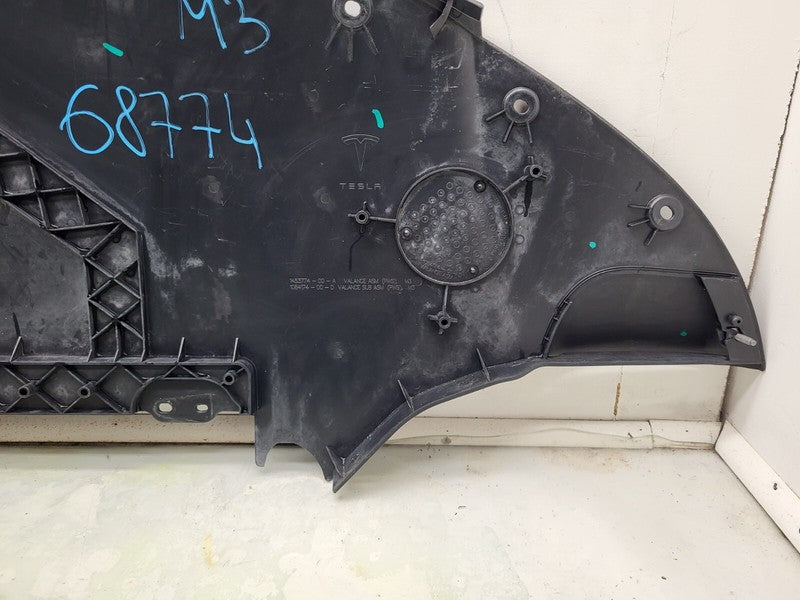 108417400D 17-23 Model 3 Front Bumper Lower Valance Under Tray Diffuser Shield 1084174-00-D