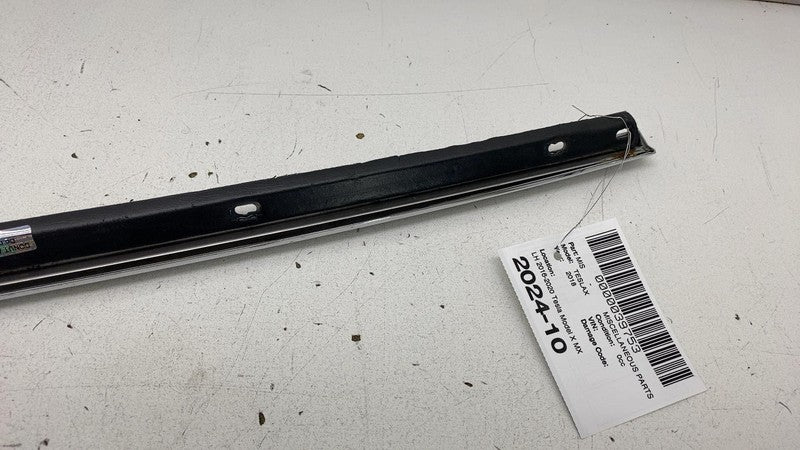 ⭕ 2016-2020 Tesla Model X MX Rear Driver Side Door Chrome Weatherstrip