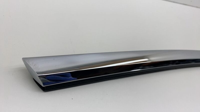 2012-2020 Tesla Model S Rear Driver Door Window Outer Belt Molding Chrome Left