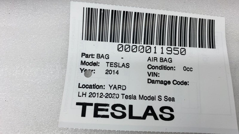⭕ 2012-2017 Tesla Model S MS Front Driver Side Seat Airbag Left OEM 10