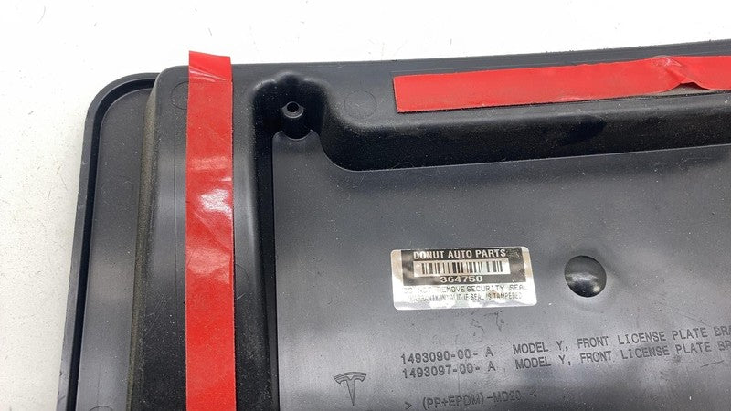 ⭕ 20-23 Tesla Model Y MY Front License Plate Molding Bracket Holder 14