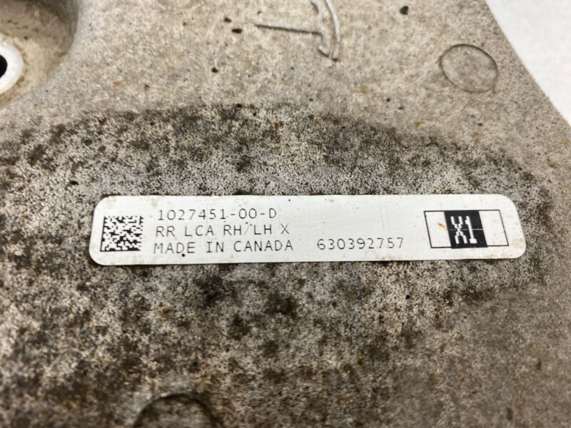 1027451 00 D ⭕ 2016-2020 Tesla Model X MX Rear Suspension Lower Control Arm Assy 1027451-00-D