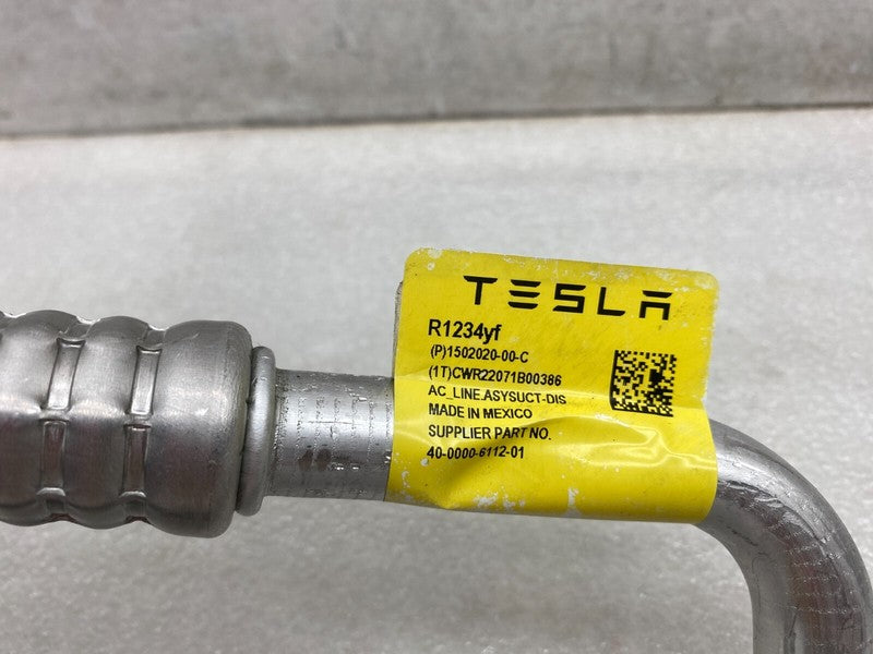 150202000C ⭕ 17-23 Tesla Model 3 A/C Line Supermanifold to Compressor Pipe OEM 1502020-00-C