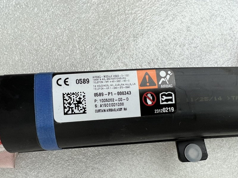 ⭕ 2012-2020 Tesla Model S Passenger Side Roof Curtain Airbag Right 100