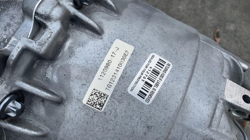 1120980 17 J ⭕ 22-23 Model 3 Y Engine Motor Rear Drive Unit High Current (5K mi) 1120980-17-J