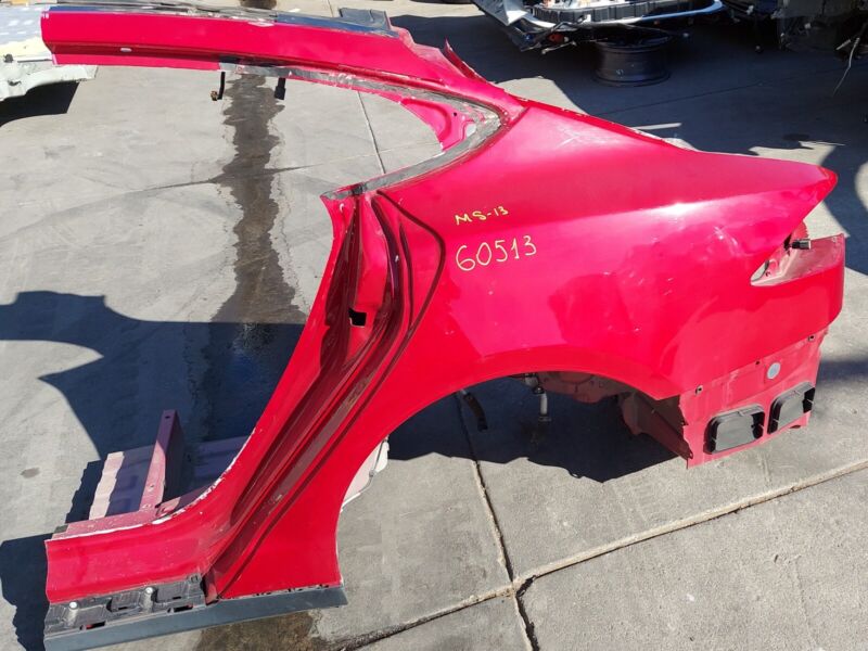 2012-2020 Tesla Model S Rear Left Quarter Body Side Panel Structural Cut Out Red
