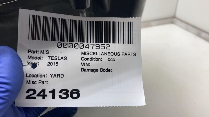 2012-2015 Tesla Model S MS Rear Frunk Luggage Storage w/ Carpet Lining Assembly
