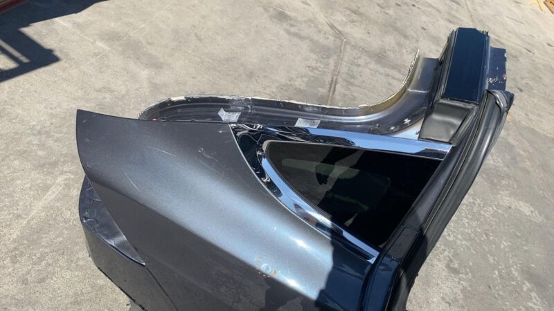 ⭕16-20 Tesla Model X Rear Right Quarter Fender Frame Panel Cutout Gray - PMNG
