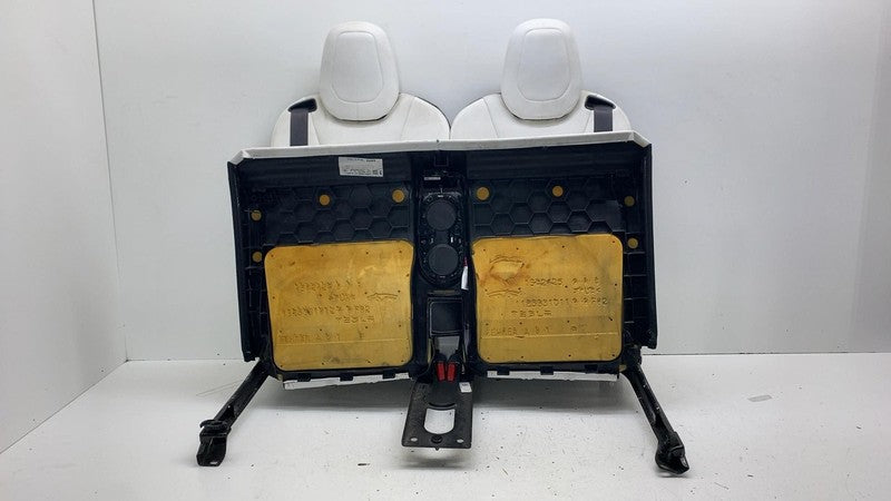 ⭕ 2021-2025 Tesla Model X Rear Left & Right 3rd Row Seat Leather White