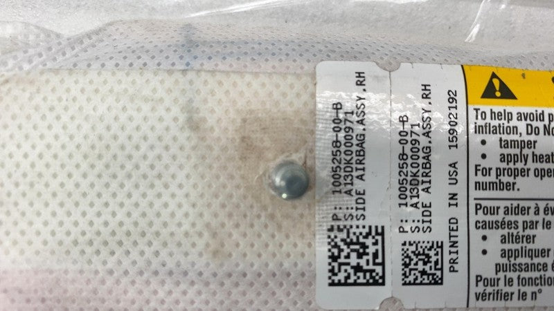 ⭕ 2012-2017 Tesla Model S MS Front Passenger Side Seat Airbag Right 10