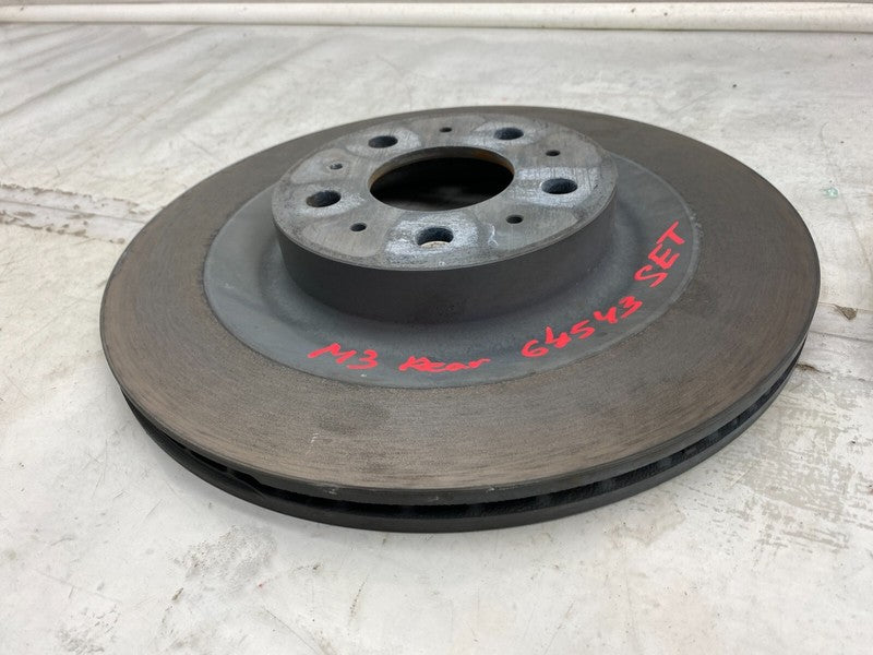 ⭕ 2017-2023 Tesla Model 3 PAIR Rear Left & Right Brake Disc Rotor Base Cast Iron