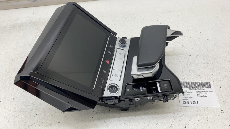⭕ 19-22 Audi E-Tron Front Console Monitor w/ Transmission Shifter & Cover Plate