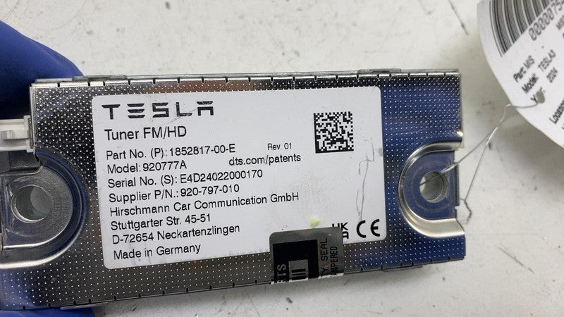 185281700E ⭕ 24-25 Tesla Model 3 M3 Radio Tuner Module FM/HD OEM 1852817-00-E Model 920777A