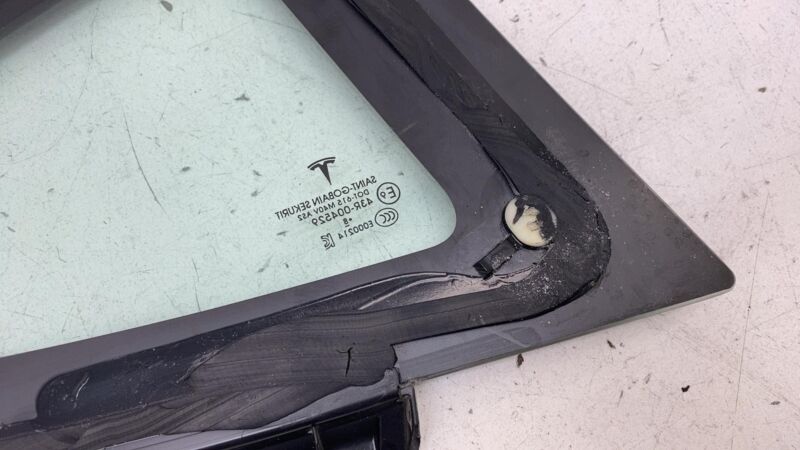 2017-2020 Tesla Model 3 M3 Rear Driver Side Quarter Fixed Window Glass Left LH