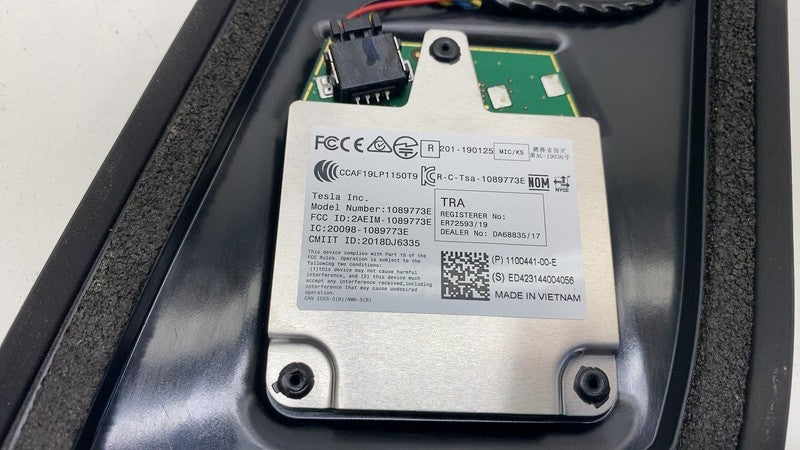 ⭕17-23 Model 3 Right B-Pillar Applique Glass Trim Molding w/ Camera 11