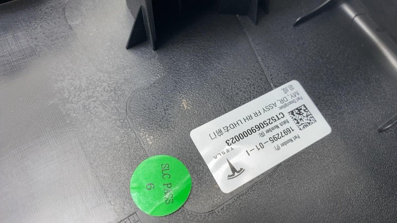 1697295 01 I ⭕ 20-24 Model Y Front Passenger Door Panel Trim Card Cover Right RH 1697295-01-I